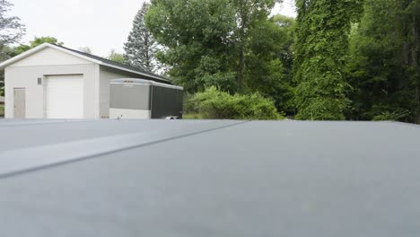 a church parking lot with light breeze