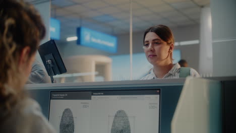 fingerprint scanning at airport