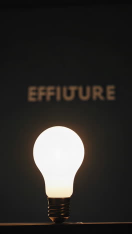 lightbulb with effiture shadow
