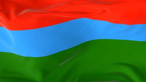 agitando una bandera en bucle como fondo karelia