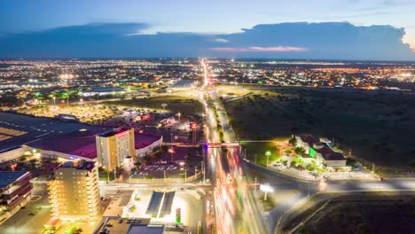 magnificent aerial time lapse over reynosa, an border city in the northern part of the state of tamaulipas, in mexico