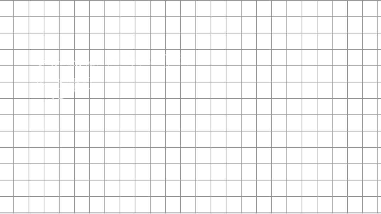 Animation of school icon over squared paper