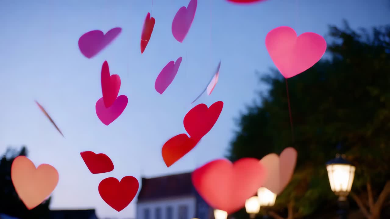 로맨틱 한 커플 이 밤 을 산책 하고 있다