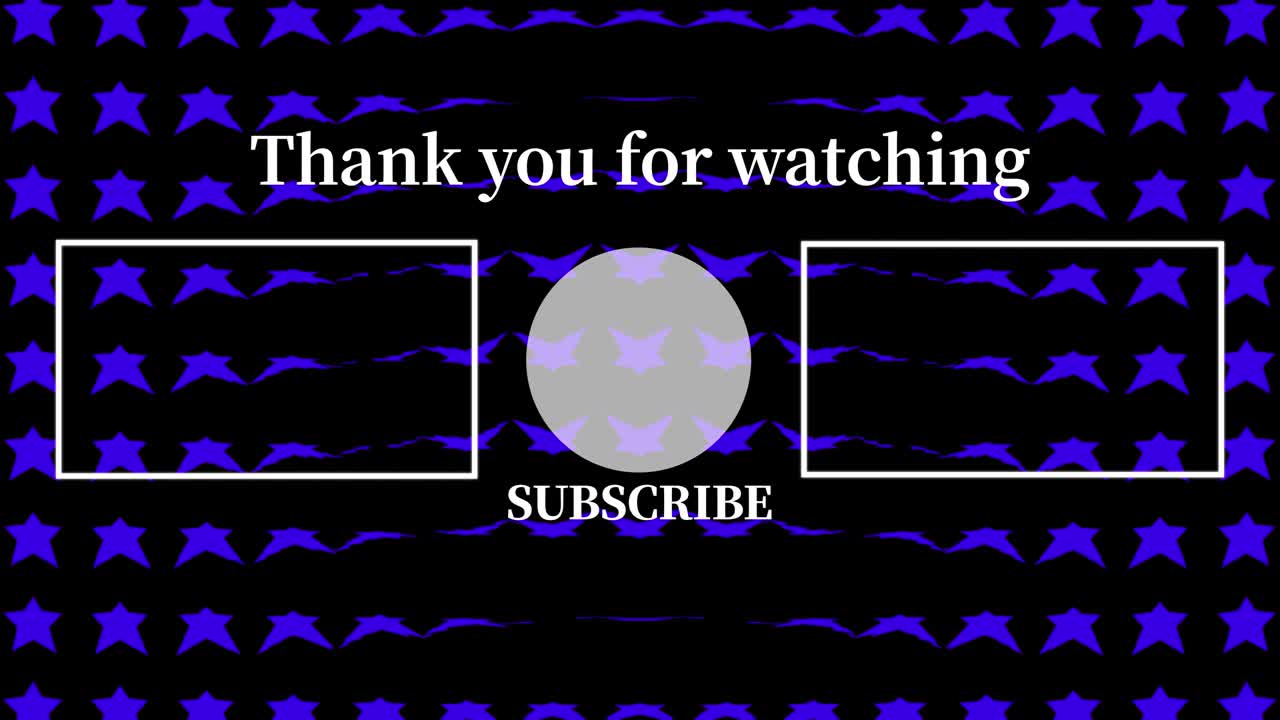 스타 웨이브 엔드 카드 엔딩 스크린 모션 그래픽