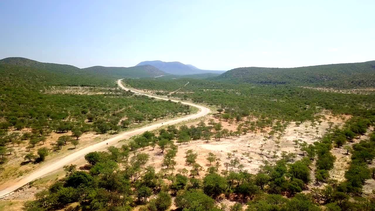 Paesaggio aereo della Namibia settentrionale
