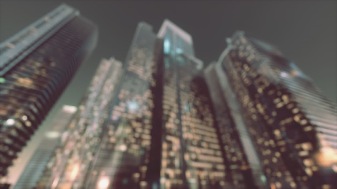 luz nocturna urbana abstracta bokeh fondo desenfocado