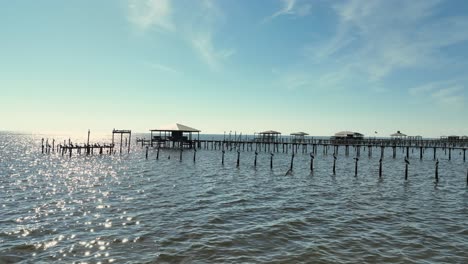 Pelicans-perched-near-Mary-Ann-Nelson-Park-in-Fairhope,-Alabama