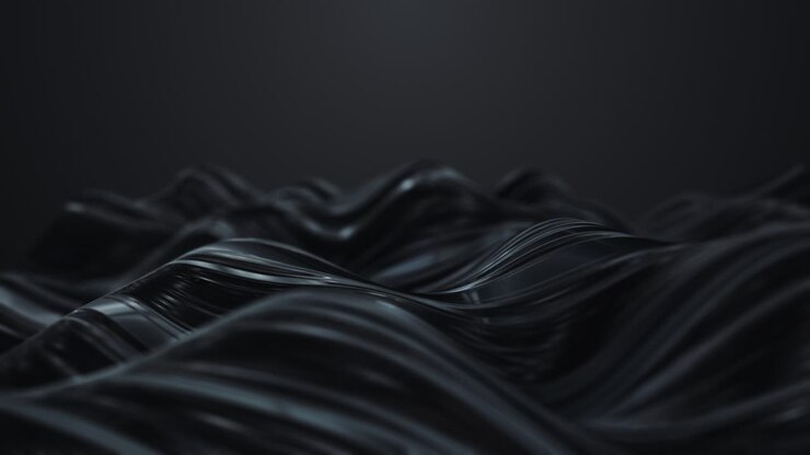 Abstract black wave