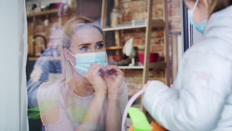 video of mother sending heart to daughter during easter quarantine