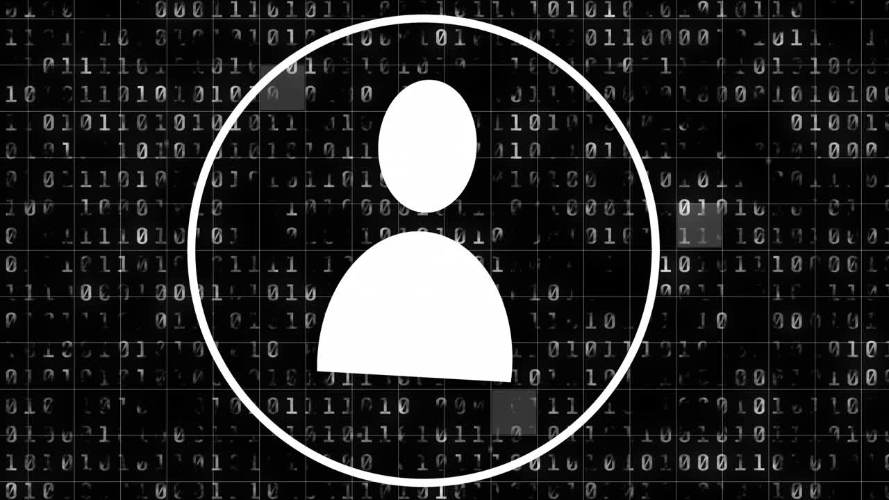 디지털 아이콘의 애니메이션, 바이너리 코딩 및 데이터 처리