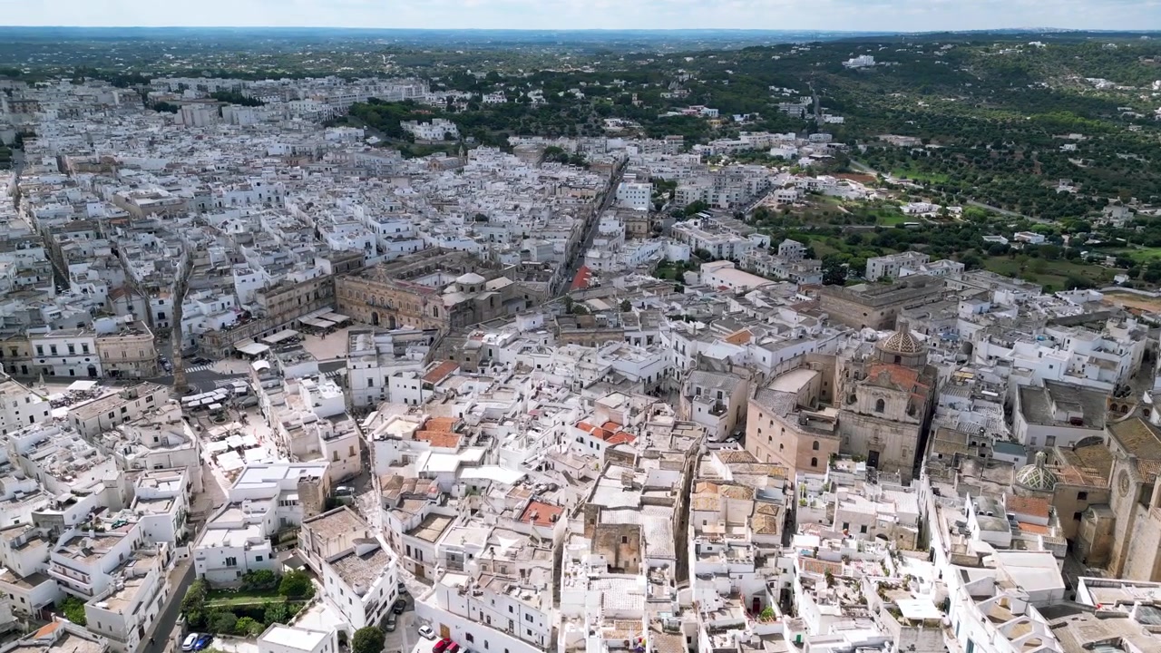 Veduta aerea di Ostuni, la Città Bianca d'Italia