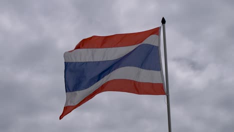 bandera tailandesa bandera ondeando, tailandia