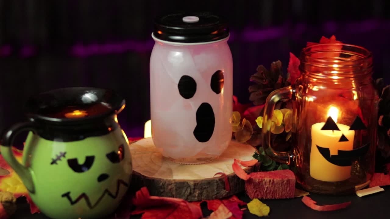 жуткие баночки на хэллоуин