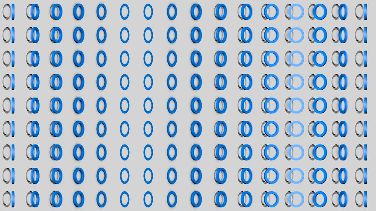 fondo isométrico abstracto anillos azules onda vertical