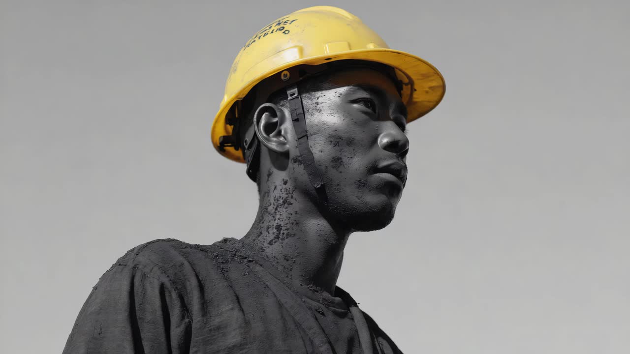 Retrato de un trabajador de la construcción