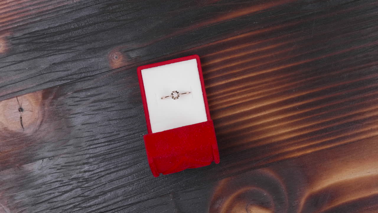Diamond Ring in Red Box