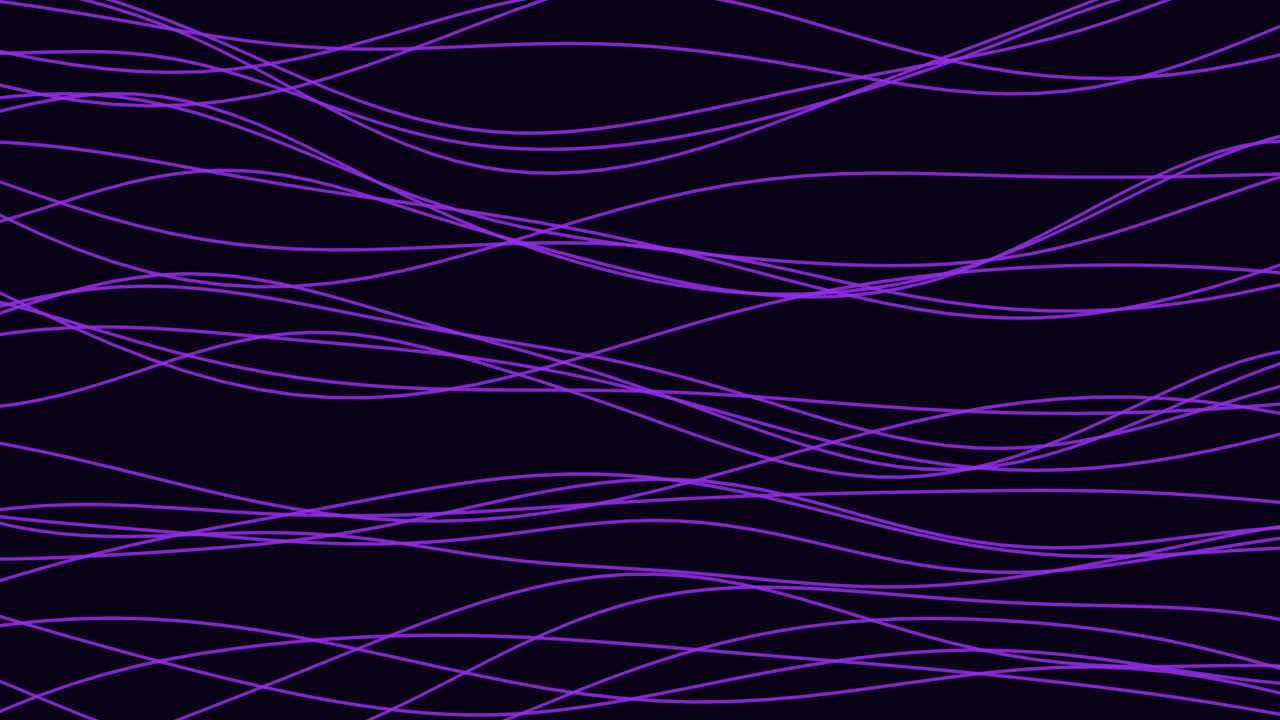 Dynamic purple lines and waves flowing on a vibrant background