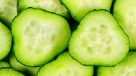 cucumber sliced rotation. concept of proper nutrition or healthy lifestyle and diet