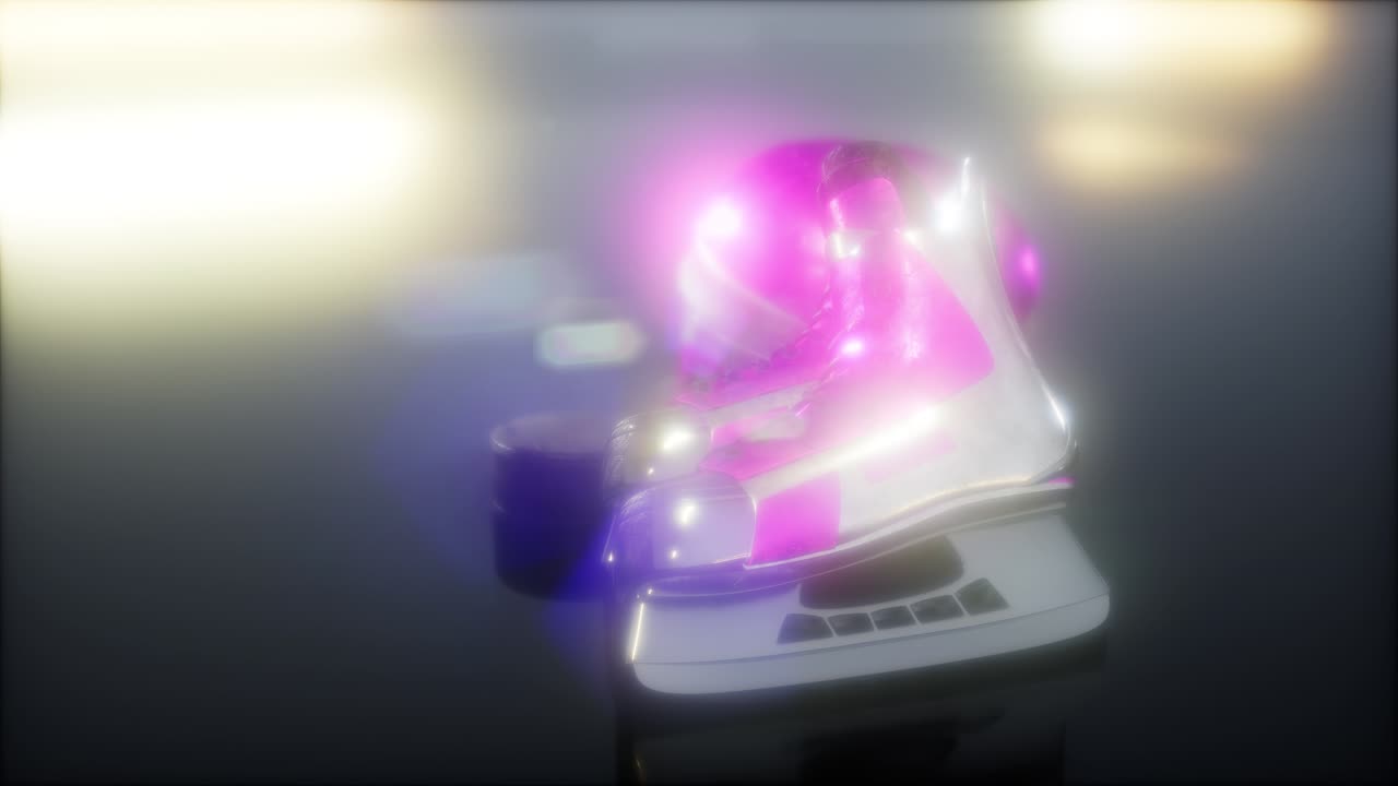 equipo de hockey en la oscuridad