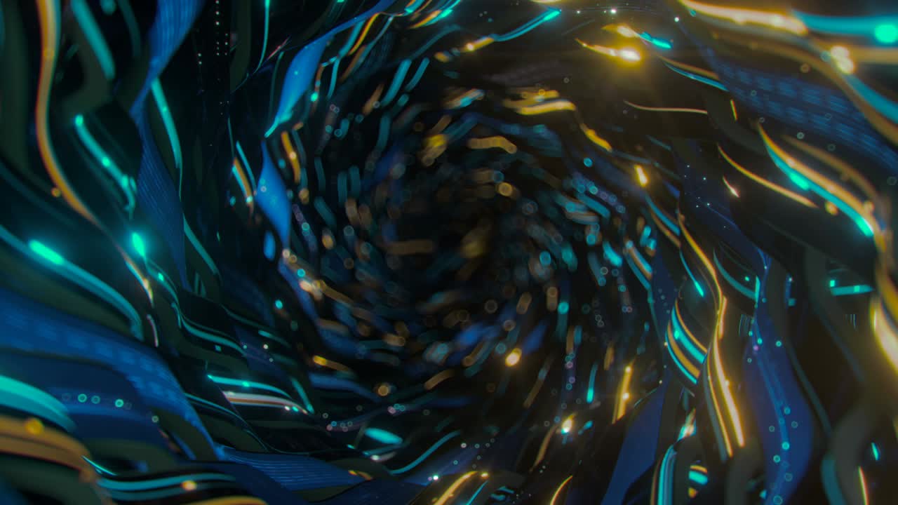 túnel de ciencia ficción. renderizado en 3d con un bucle de vj