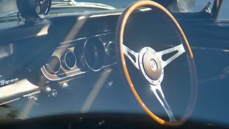 interior del coche del músculo de 1966 ford mustang gt350