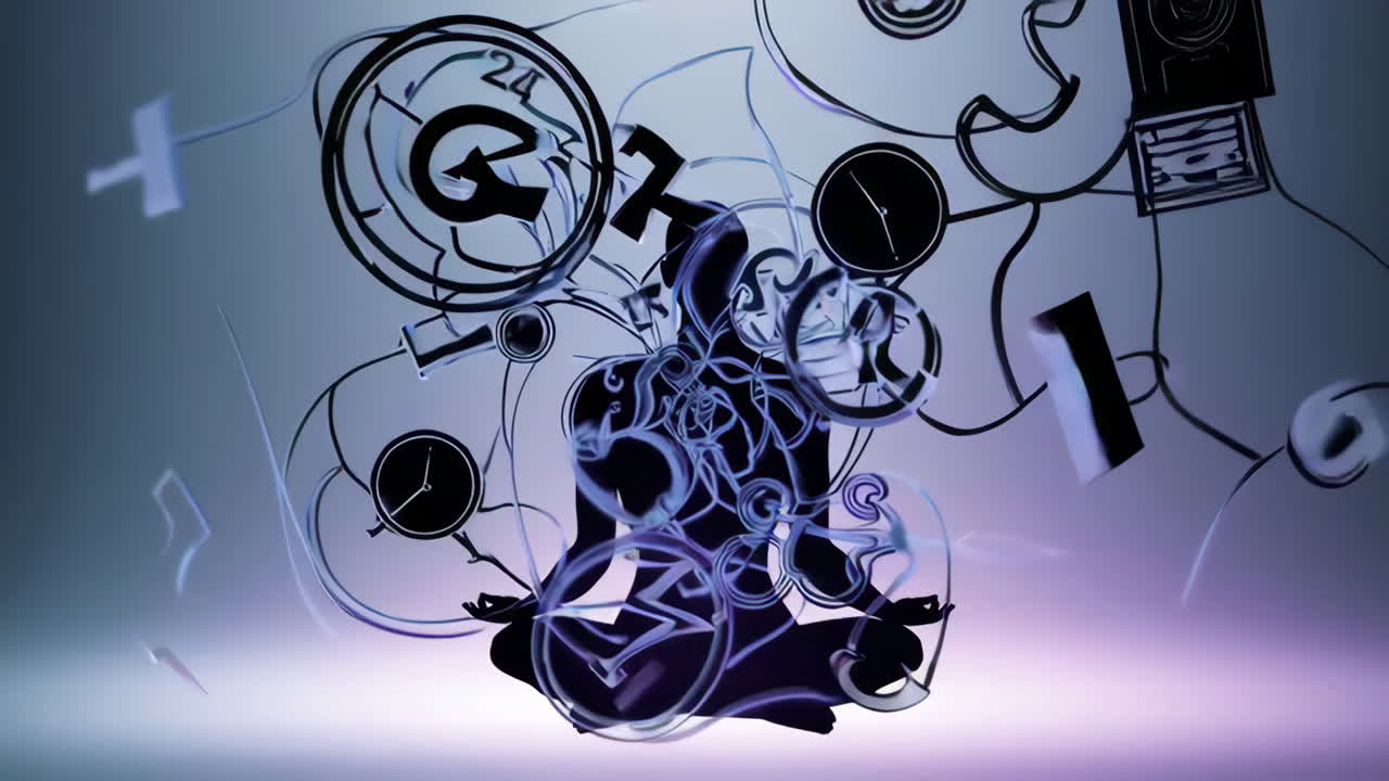 Mindful Moments: Abstract Meditation with Symbolic Time