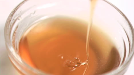 honey being poured in super slow motion