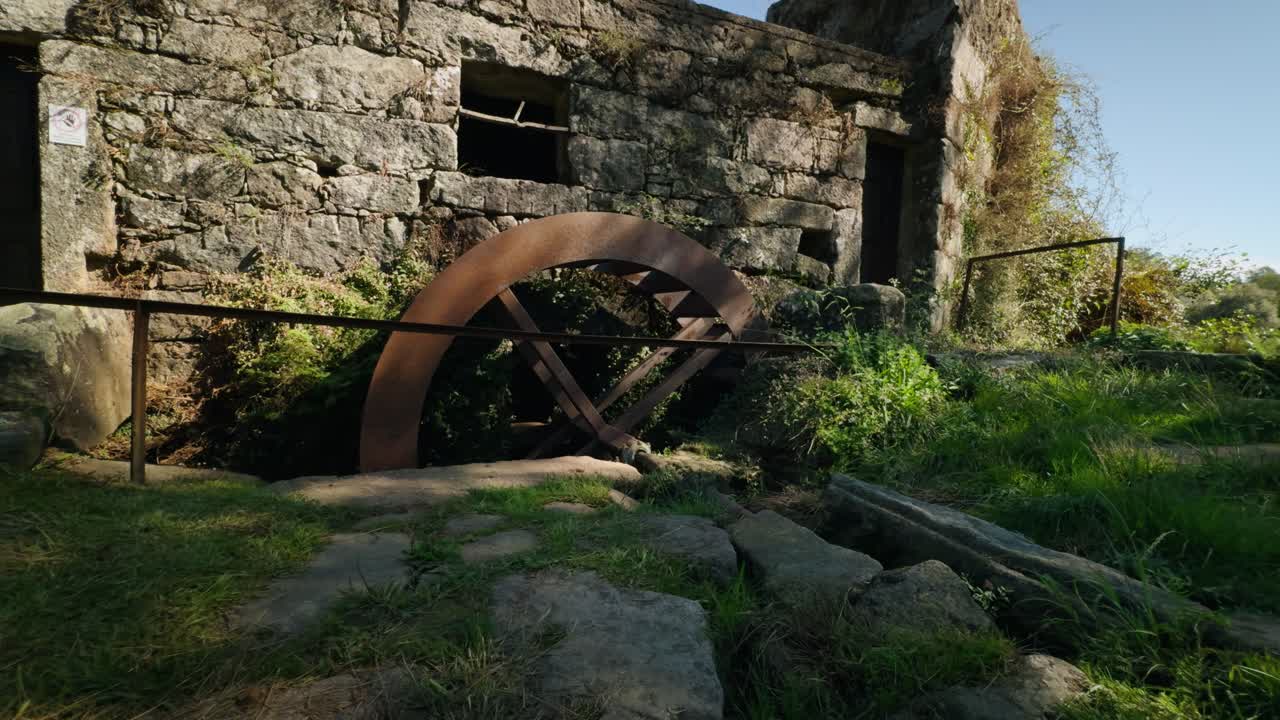 One of the old water mills on the Cavado river in north Portugal