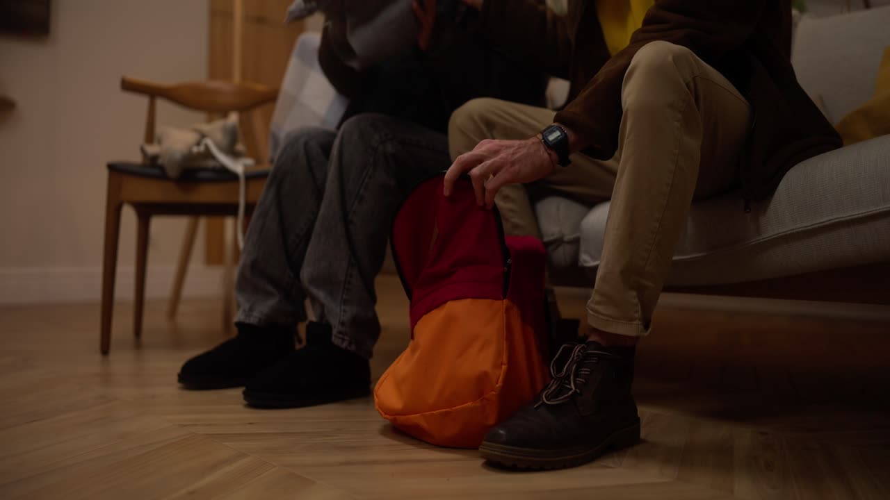 Elderly Couple Preparing for a Trip