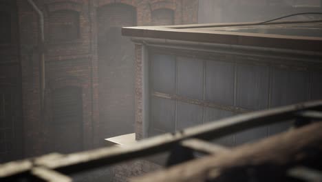 abandoned industrial buildings of old factory