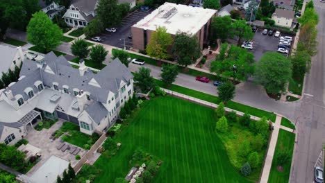 casa de lujo en naperville illinois ee.uu. centro de la ciudad aérea