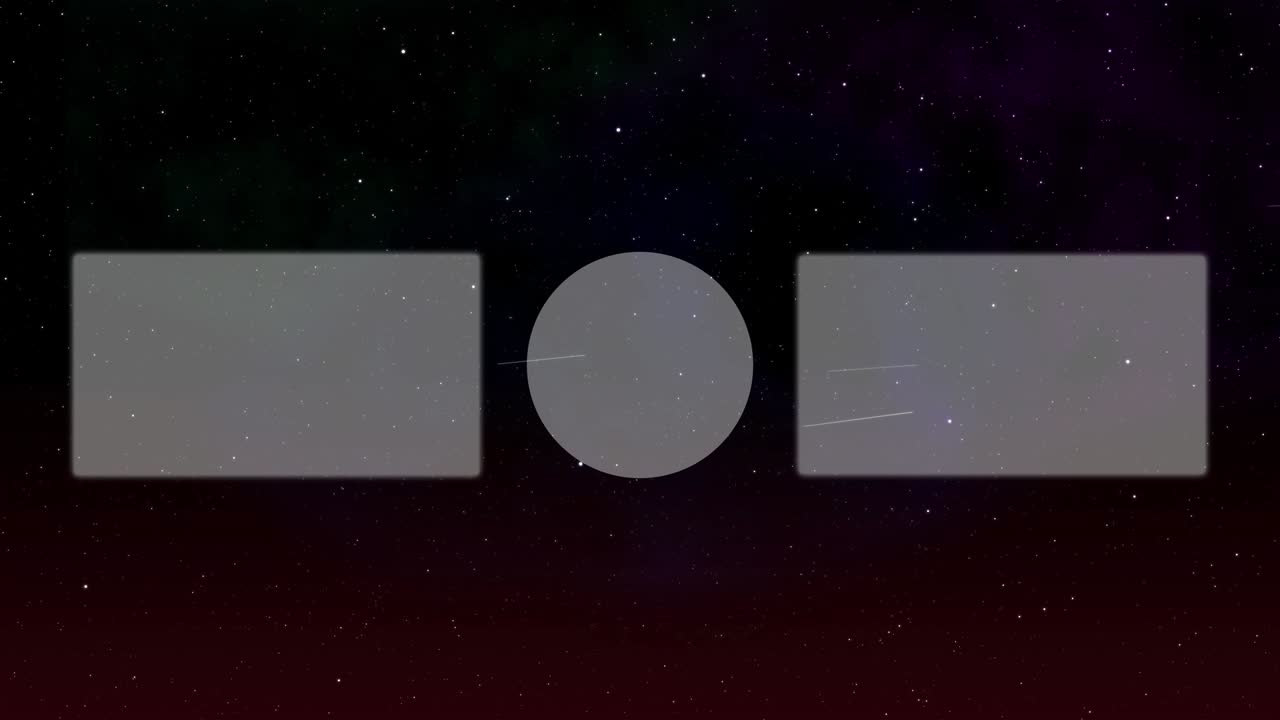 Space galaxy end card ending screen motion graphics