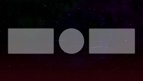 espacio galaxia tarjeta de finalización pantalla de finalización gráficos de movimiento