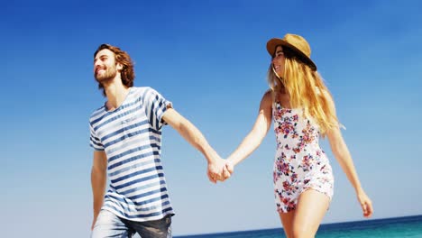 couple enjoying together at beach