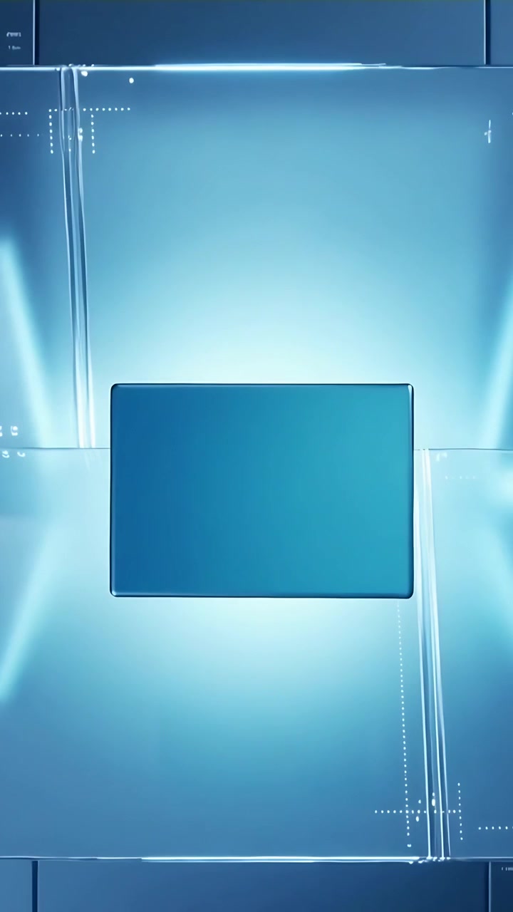 Vertical video: Sliding glass panels showing light, module growing into teal panel aligning in bay