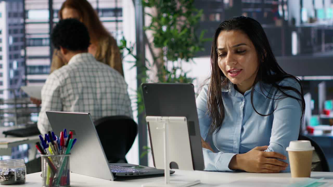 reunión de negocios en una oficina moderna