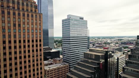 city skyline aerial view