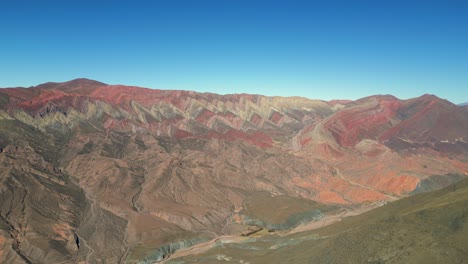 hornocal peaks, a colorful natural geological formation at jujuy, argentina