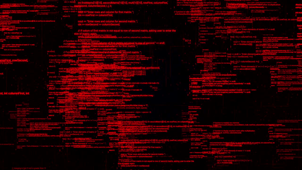 fondo de código rojo abstracto