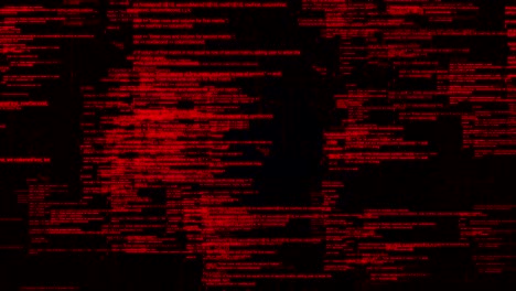 abstract red code background