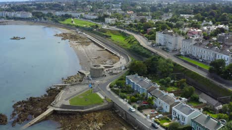 martello tower, seapoint, monkstown, dublín, irlanda, septiembre de 2021