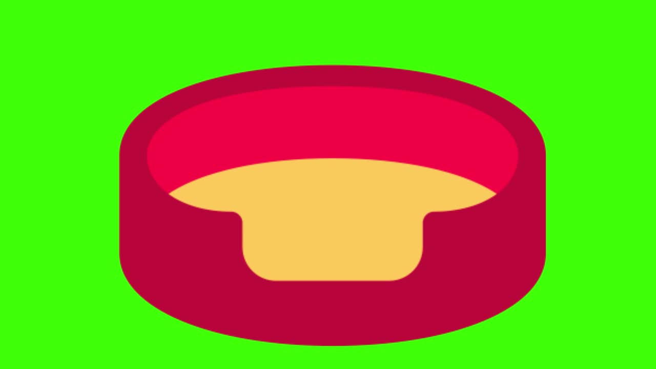 animation of a pet Bench on a green screen