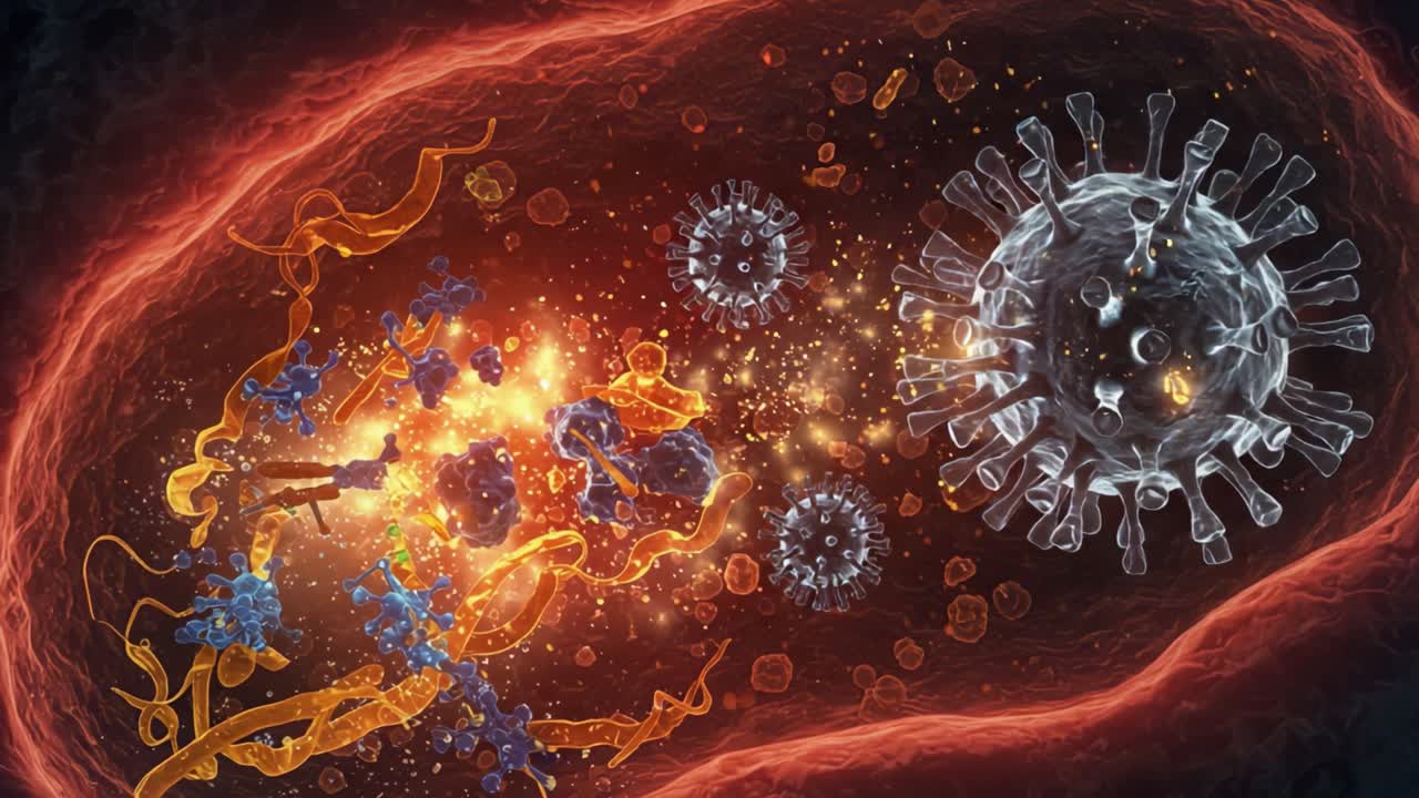 Dynamic Interaction of Viruses and Proteins Within a Cellular Environment: Exploring the Battle Between Immunity and Pathogens at the Molecular Level