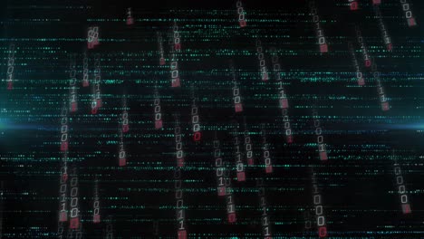 Animation of data processing over spots
