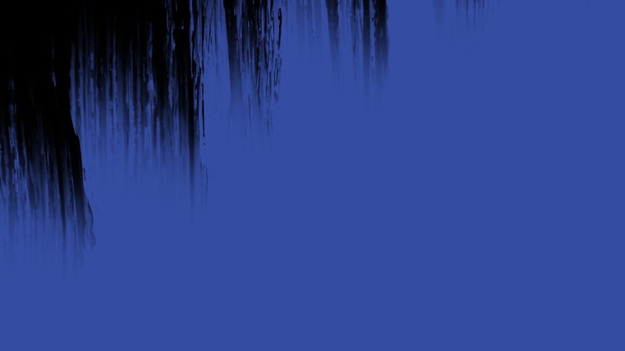 Transizione di colore dal blu al nero con effetto glitch