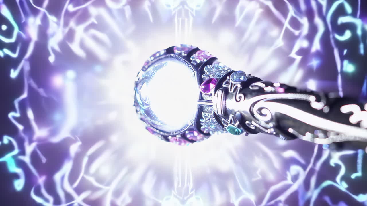 Enchanted Magic Wand with Crystal Ball