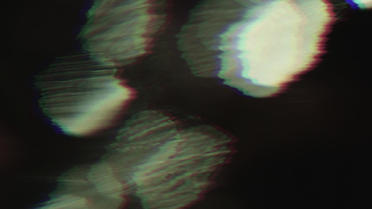 몽환적인 나쁜 tv 모방 플레어 반이는 배경 루프 영상