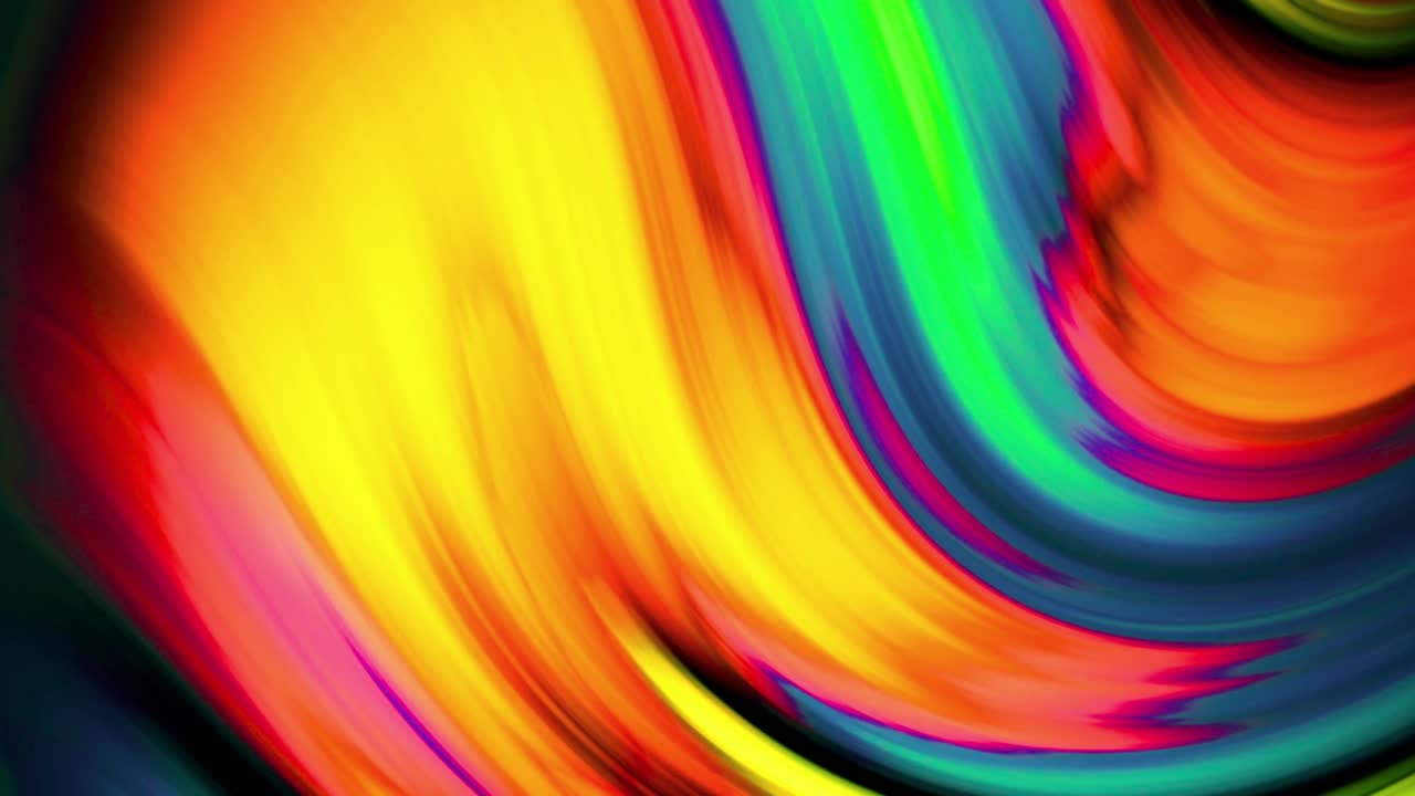 Abstract Swirling Vibrant Colors Background Loop