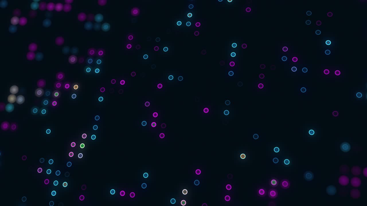 4K Close up Digital Technology Cycle Ball Hitech Background. Digital interface connection and global communication technology futuristic background