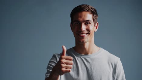 man giving thumbs up